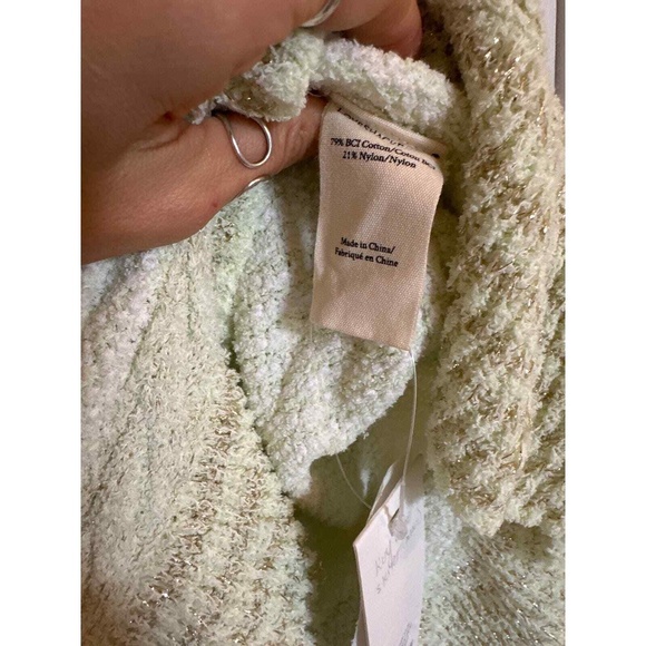 LoveShackFancy Revolve Mini Skirt M Preppy Ruffle Cocktail Pastel Green Heiress - Picture 8 of 9